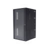 Gabinete Panzone de montaje en pared, de 19in, puerta con ventana de seguridad, 26 ur, 762mm de profundidad, color negro