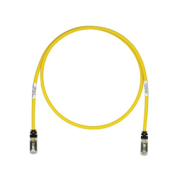 Patch cord cat6a, blindado S/FTP, cm/ls0h, 3ft, color amarillo