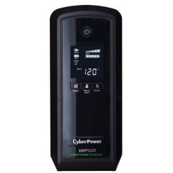 No break, UPS con regulador Cyberpower LCD inteligente onda senoidal pura PFC torre 850 va 510 watts 3 años de garantía en pila