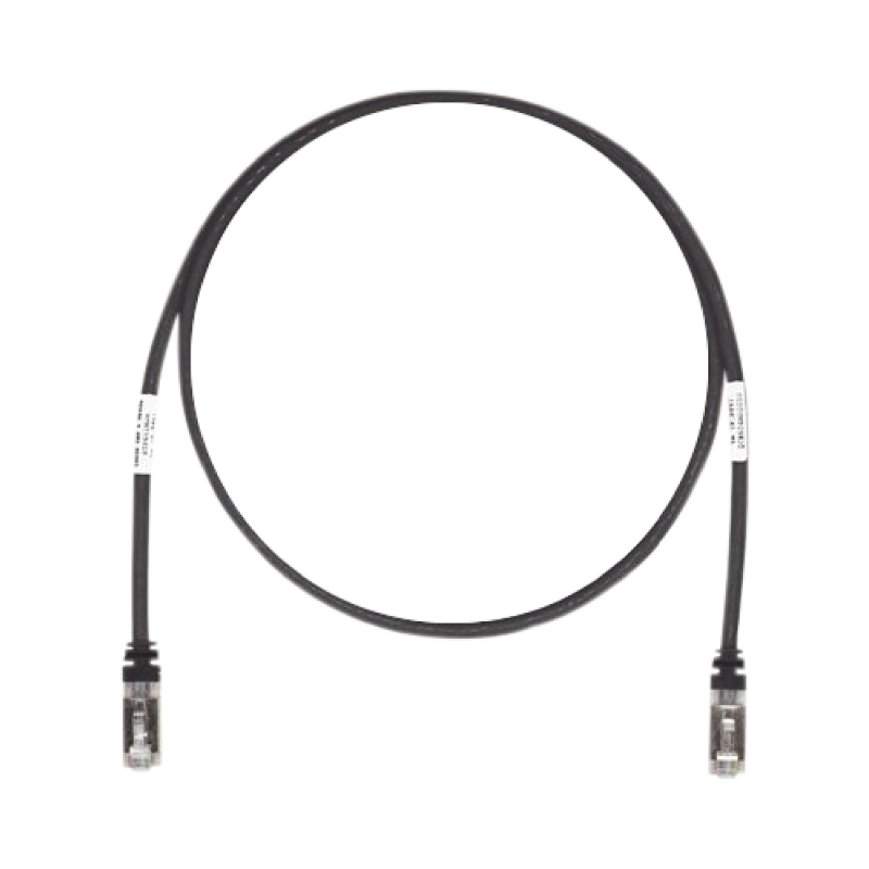 Patch cord cat6a, blindado S/FTP, cm/ls0h, 7ft, color negro