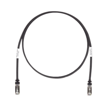 Patch cord cat6a, blindado S/FTP, cm/ls0h, 7ft, color negro
