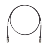 Patch cord cat6a, blindado S/FTP, cm/ls0h, 7ft, color negro