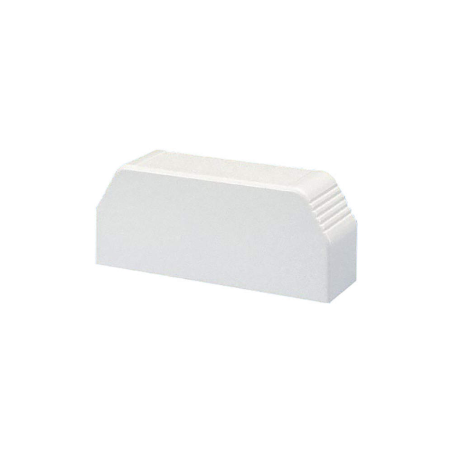 Tapa final, para uso con canaleta t70, material PVC rígido, color blanco