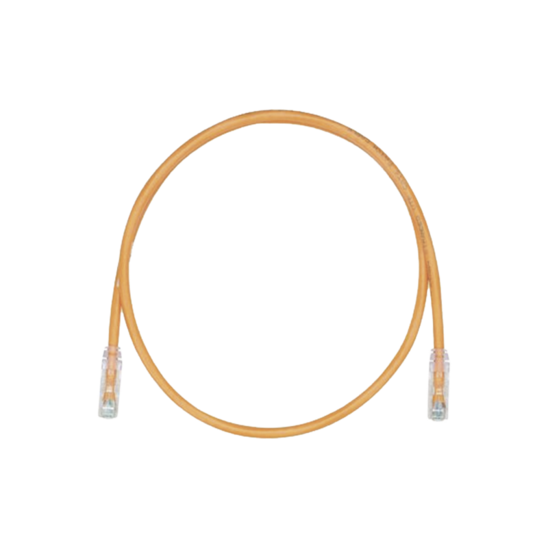 Cable de parcheo, UTP cat5e, diámetro reducido (28AWG), color naranja, 1 ft Cable de parcheo, UTP cat5e, diámetro reducido (28AWG), color naranja, 1 ft