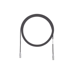 Cable de parcheo TX6, UTP cat6, diámetro reducido (28AWG), color negro, 3ft