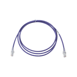 Patch cord mc6 modular cat6 UTP, cm/ls0h, 7ft, color violeta, versión bulk (sin empaque individual)
