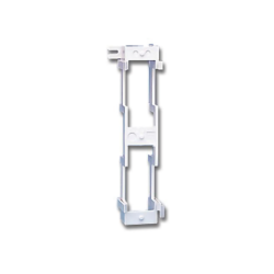 Bracket para montaje de regleta s66, acepta 1 regleta m150 y 1 conector de 25 pares de cada lado