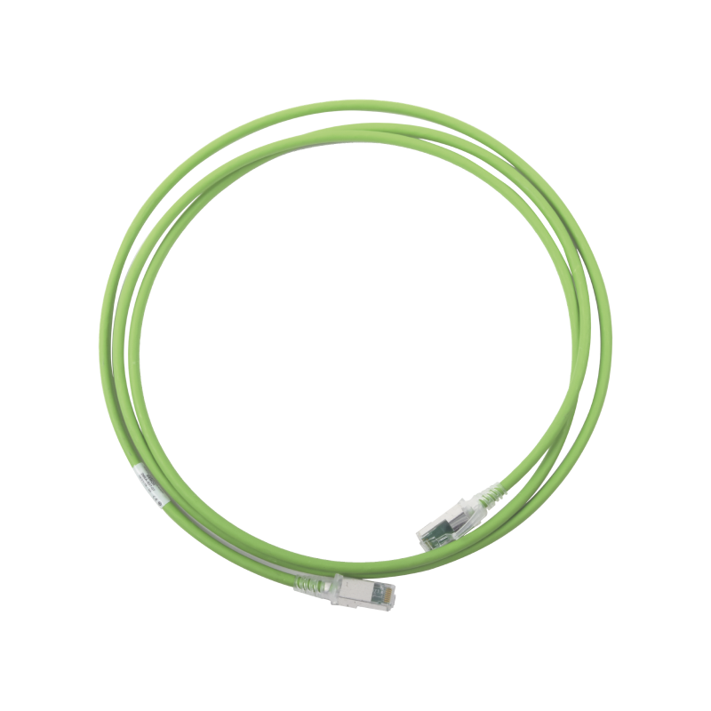 Patch cord z-mAX cat6a S/FTP, cm/ls0h, 7ft, color verde