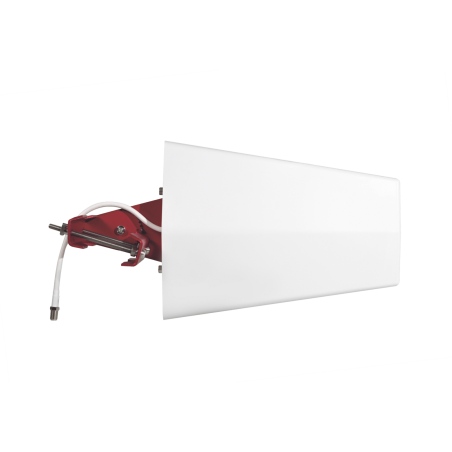 Antena direccional de banda ancha de alto desempeño, 698-960 MHz, 1695-2700 MHz, conector F hembra. 75 ohm de impedancia.