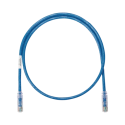Cable de parcheo UTP categoría 6, con plug modular en cada extremo - 1 ft (30.48 cm) - azul