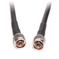 Jumper coaxial con cable wilson-400, conector N macho en los extremos,