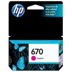 Cartucho de tinta magenta HP 670