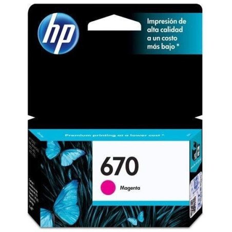 Cartucho de tinta magenta HP 670
