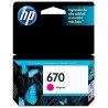 Cartucho de tinta magenta HP 670