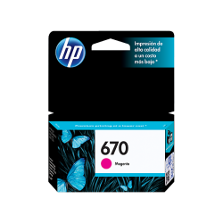 Cartucho de tinta magenta HP 670