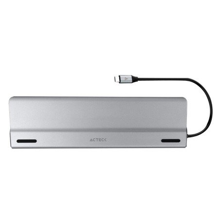Docking station USB c 14 en 1 port x DH690 Acteck AC-932950 - USB c, Windows, MacOS, Linux, blanco