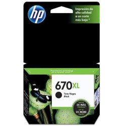 Cartucho de tinta negro HP 670xl