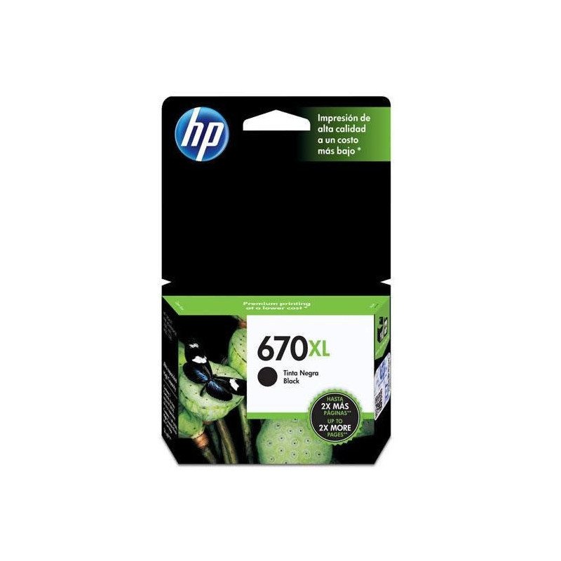 Cartucho de tinta negro HP 670xl Cartucho de tinta negro HP 670xl