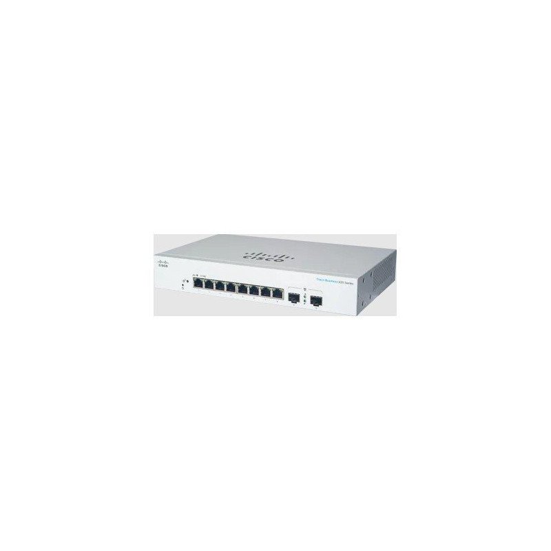 Switch Cisco CBS220-8T-E-2G-NA - blanco, 8 puertos Switch Cisco CBS220-8T-E-2G-NA - blanco, 8 puertos