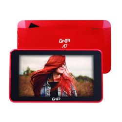 Tablet Ghia A7 Wifi, a133 quadcore, Wifi, bt, 1GB, 16GB, 0.3mp2mp, 2100mah, Android 11 go edition, roja