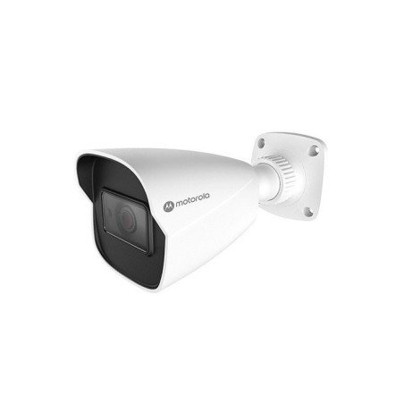 Cámara IP Motorola MTIBM032701, bullet metal, lente fijo, 2mp, icr, día-noche, IK10, IP67, ONVIF, PoE, DNR 3d, WDR digital, anal
