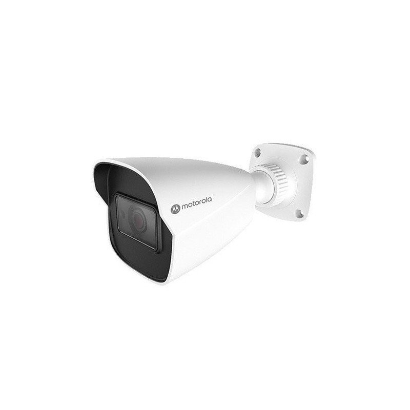 Cámara IP Motorola MTIBM045701, bullet metal, lente fijo, 5mp, ICR, día -noche, IK10, IP67, ONVIF, PoE, DNR 3d, WDR digital, hlc