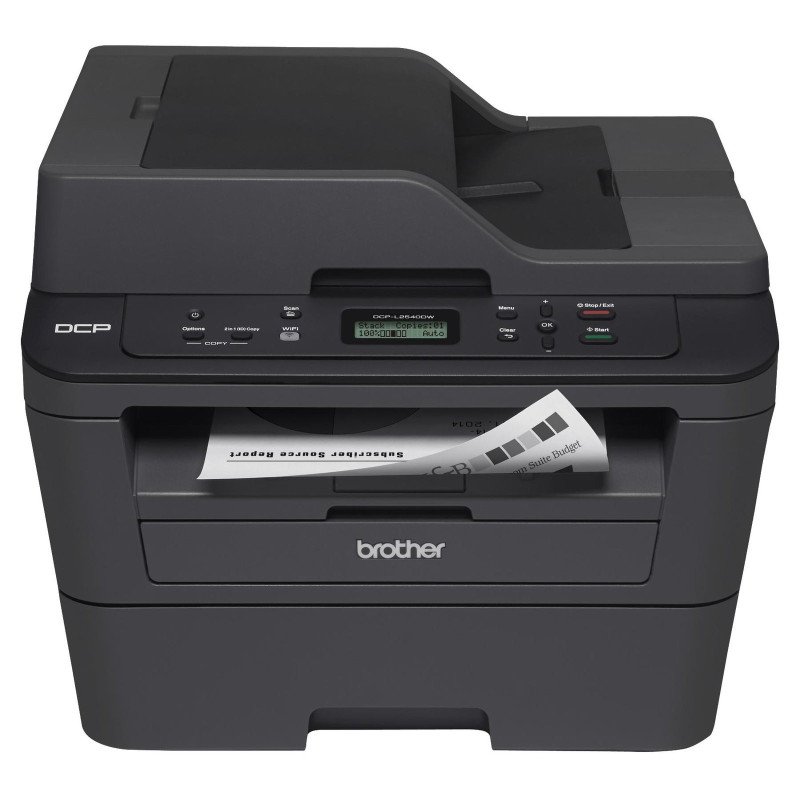 Multifuncional láser monocromático Brother DCPL2540DW 30 ppm dúplex wifi red 3 en 1