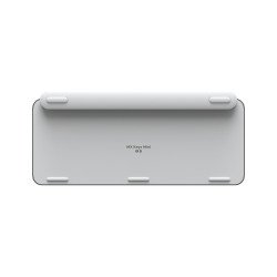 Teclado Logitech MX Keys Mini, Mini, RF Wireless + Bluetooth, Switch de tecla de tijera, Aluminio, Blanco