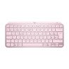 Teclado Logitech MX Keys Mini, Mini, RF Wireless + Bluetooth, Switch de tecla de tijera, Rosa