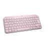 Teclado Logitech MX Keys Mini, Mini, RF Wireless + Bluetooth, Switch de tecla de tijera, Rosa
