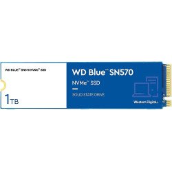 Unidad de estado sólido SSD WD Blue SN570 NVME m.2 1TB PCIe gen3 x4 lect 3500mb/s escrit 3000mb/s