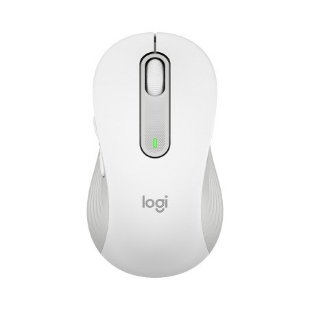 Mouse Logitech Signature M650, mano derecha, Óptico, RF inalámbrica + Bluetooth, 2000 DPI, Blanco