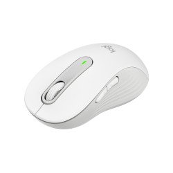 Mouse Logitech Signature M650, mano derecha, Óptico, RF inalámbrica + Bluetooth, 2000 DPI, Blanco