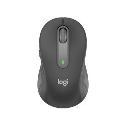 Mouse Logitech Signature M650, mano derecha, Óptico, RF inalámbrica + Bluetooth, 2000 DPI, Grafito