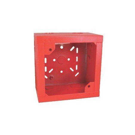 Caja posterior para sirena color rojo