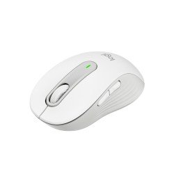 Mouse Logitech Signature M650, mano derecha, Óptico, RF inalámbrica + Bluetooth, 2000 DPI, Blanco