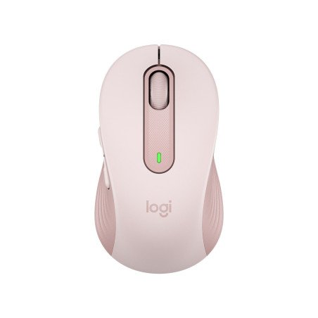 Mouse Logitech Signature M650, mano derecha, Óptico, RF inalámbrica + Bluetooth, 2000 DPI, Rosa