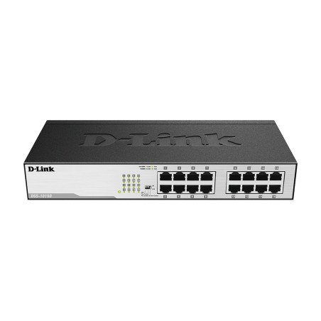 Switch 16 puertos D-Link gigabit no administrable/rack