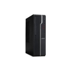 PC Acer Veriton X VX4670G-M301 Core i3-10100, 4GB máx. 64GB, 1TB, DVD-RW, TPM, incluye teclado y mouse, negro, SFF 9L, Win10 pro