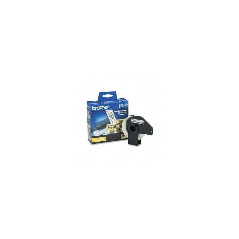 Etiqueta blanca de papel precortado 54.3 mm