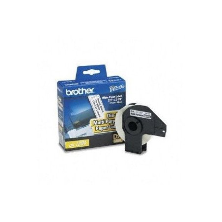 Etiqueta blanca de papel precortado 54.3 mm