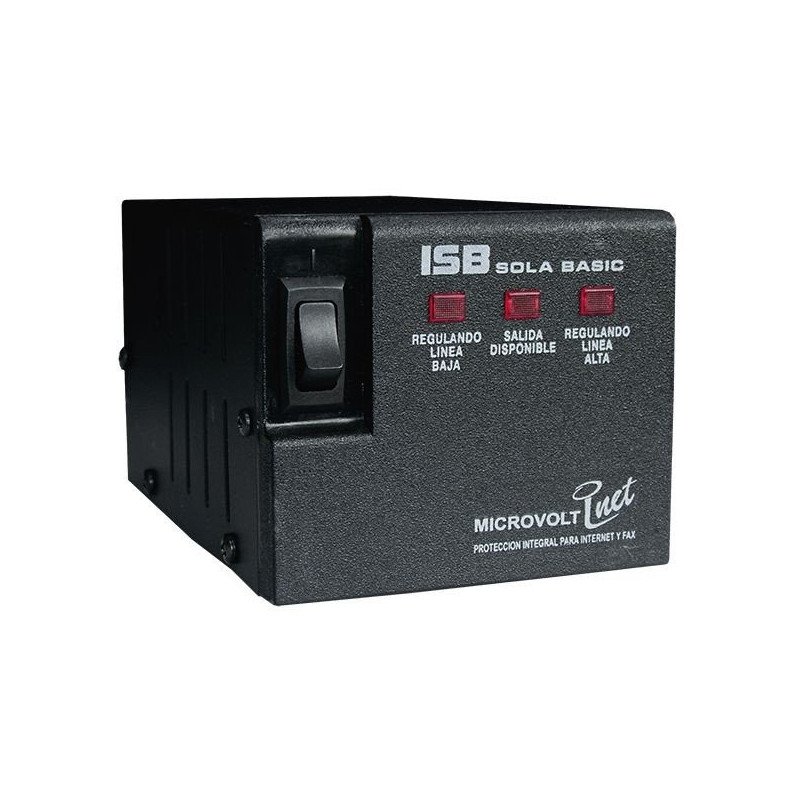 Regulador iNet 1200W, prot. telefónica, 4 contactos