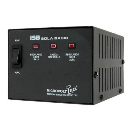 Regulador Sola Basic ISB MicroVolt 2000va, 1800 watts con prot/línea 4
