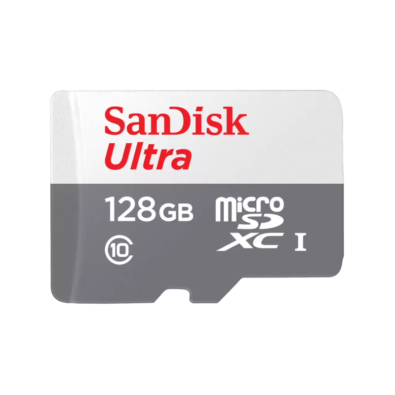 Memoria SanDisk 128GB micro SDXC ultra 100mb/s clase 10 con adaptador