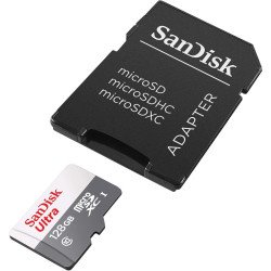 Memoria SanDisk 128GB micro SDXC ultra 100mb/s clase 10 con adaptador