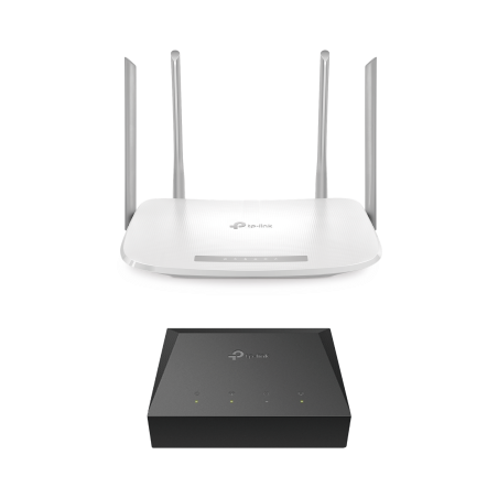 Kit de ONU gigabit xz000g3 con router inalámbrico isp doble banda ac, hasta 1167 Mbps, 4 antenas externas omnidireccional, puert