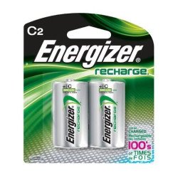 Pila recargable Energizer C con 2 piezas