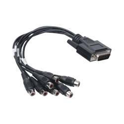 Adaptador de 7 entradas de audio para DVR´s Epcom y Hikvision