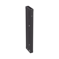 Organizador vertical doble patchrunner, para rack abierto de 45 unidades, 6in de ancho, color negro