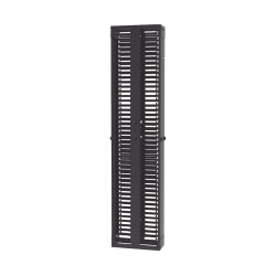 Organizador vertical doble patchrunner, para rack abierto de 45 unidades, 8in de ancho, color negro